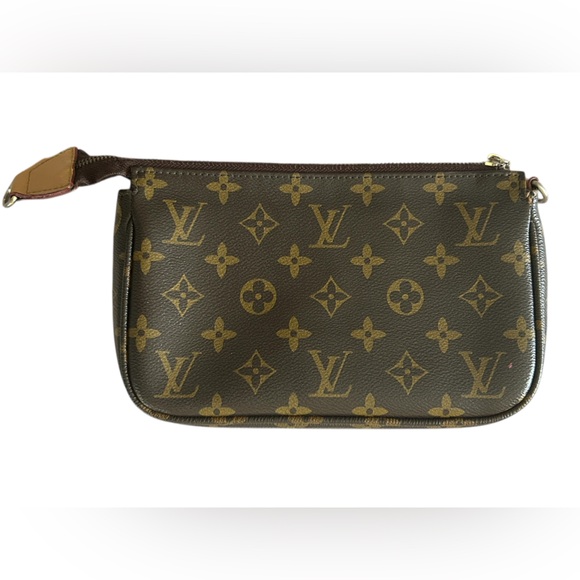 Louis Vuitton‎ Vintage Brown Monogram Pouch Accessory Bag Clutch  shoulder bag - Picture 2 of 14